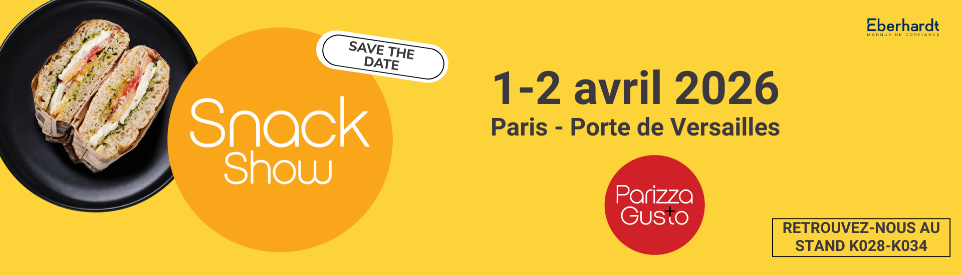Retrouvez-nous au salon Parizza / Snack Show